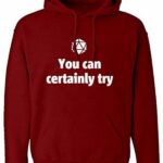 Men's Hooded Pullover Long Sleeve Text Graphic Front Pocket Sweatshirt