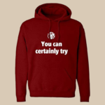 Men's Hooded Pullover Long Sleeve Text Graphic Front Pocket Sweatshirt - Image 2
