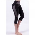 Women’s High Waist Cropped Leggings With Side Panels And Seams - Image 2