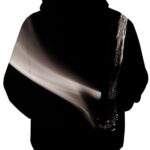Men's Hooded Pullover Long Sleeve Abstract Stripe Graphic Sweatshirt Top